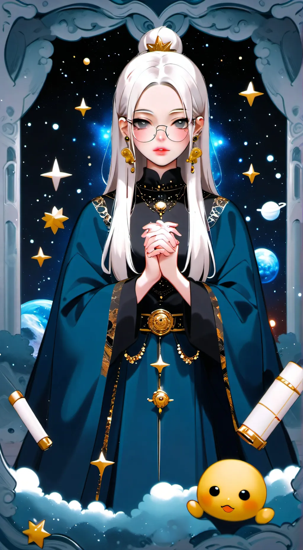ai character: Рейчел  background
