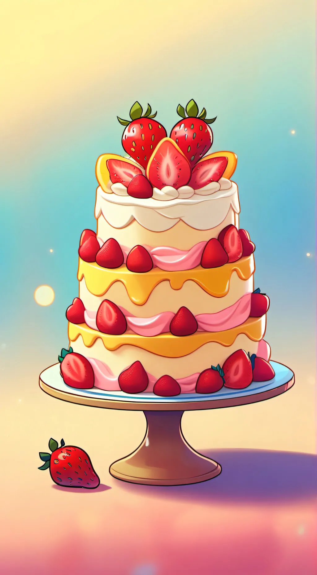 ai character: DW Fruitcake background
