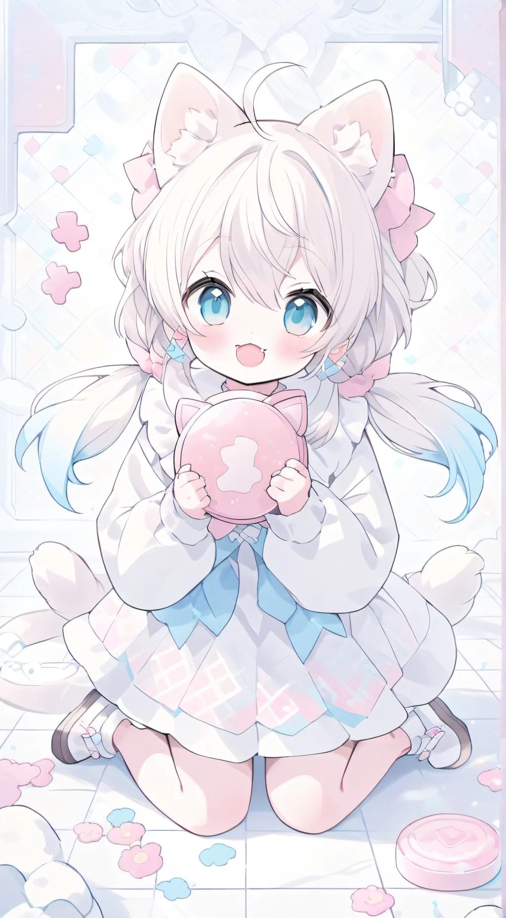 ai character: Pixel Paw Spirit background