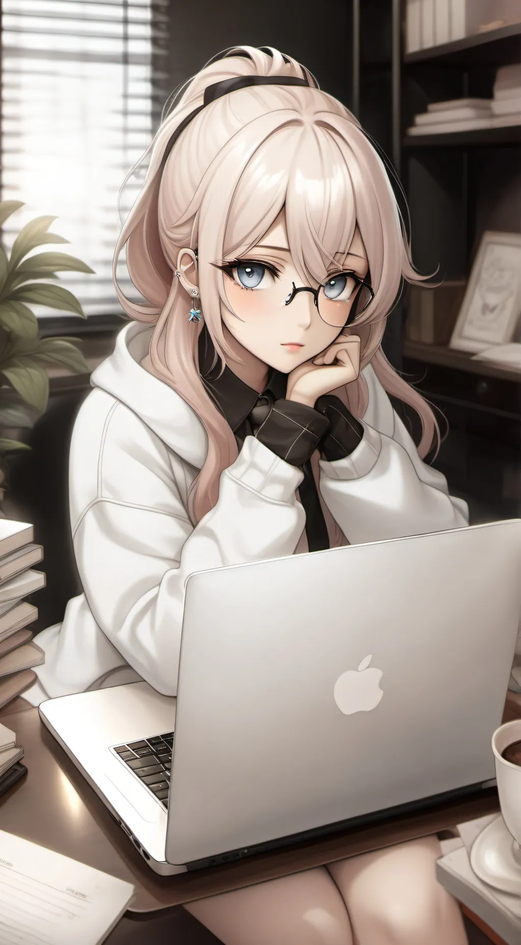 ai character: Stacy  background