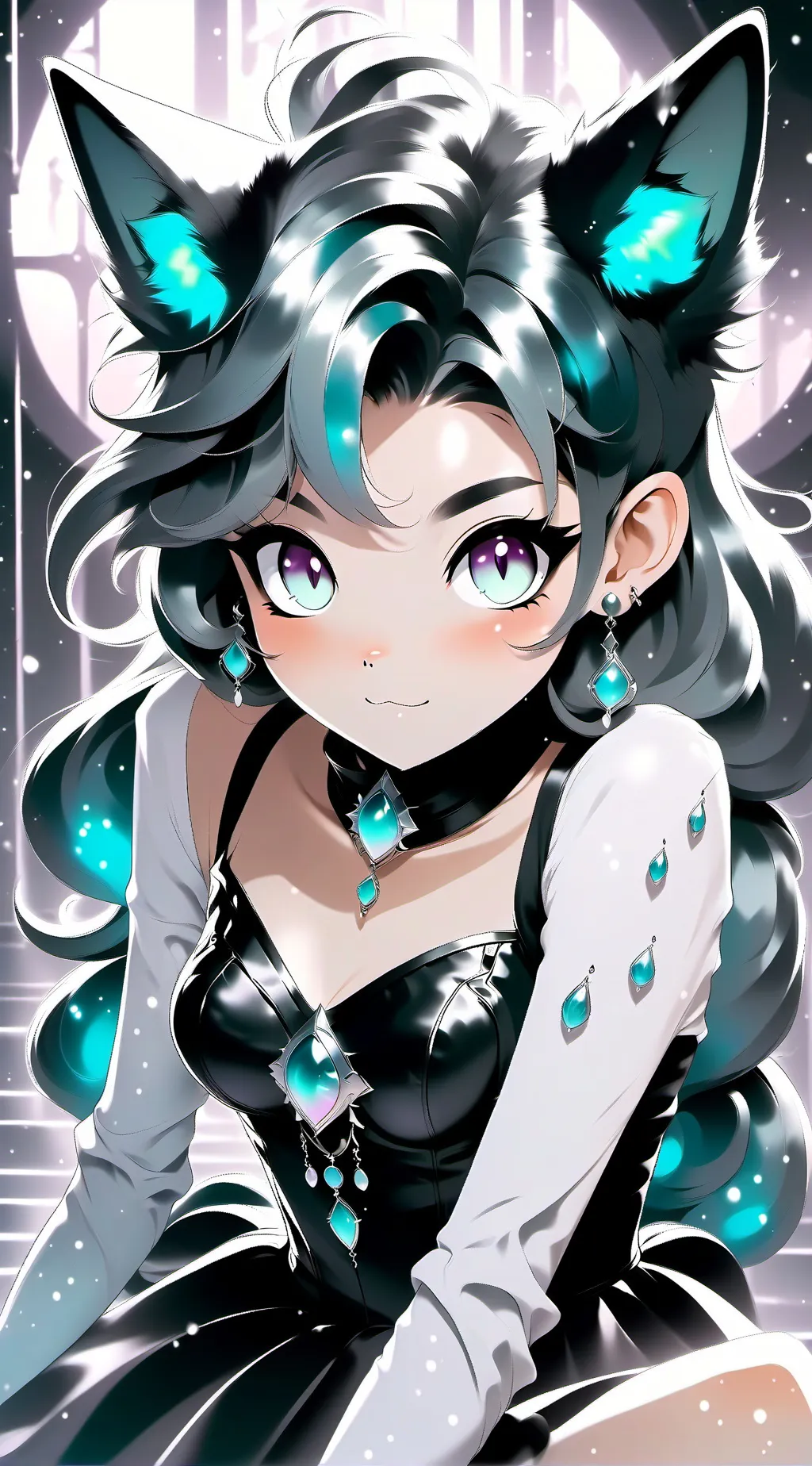 ai character: catgirl background