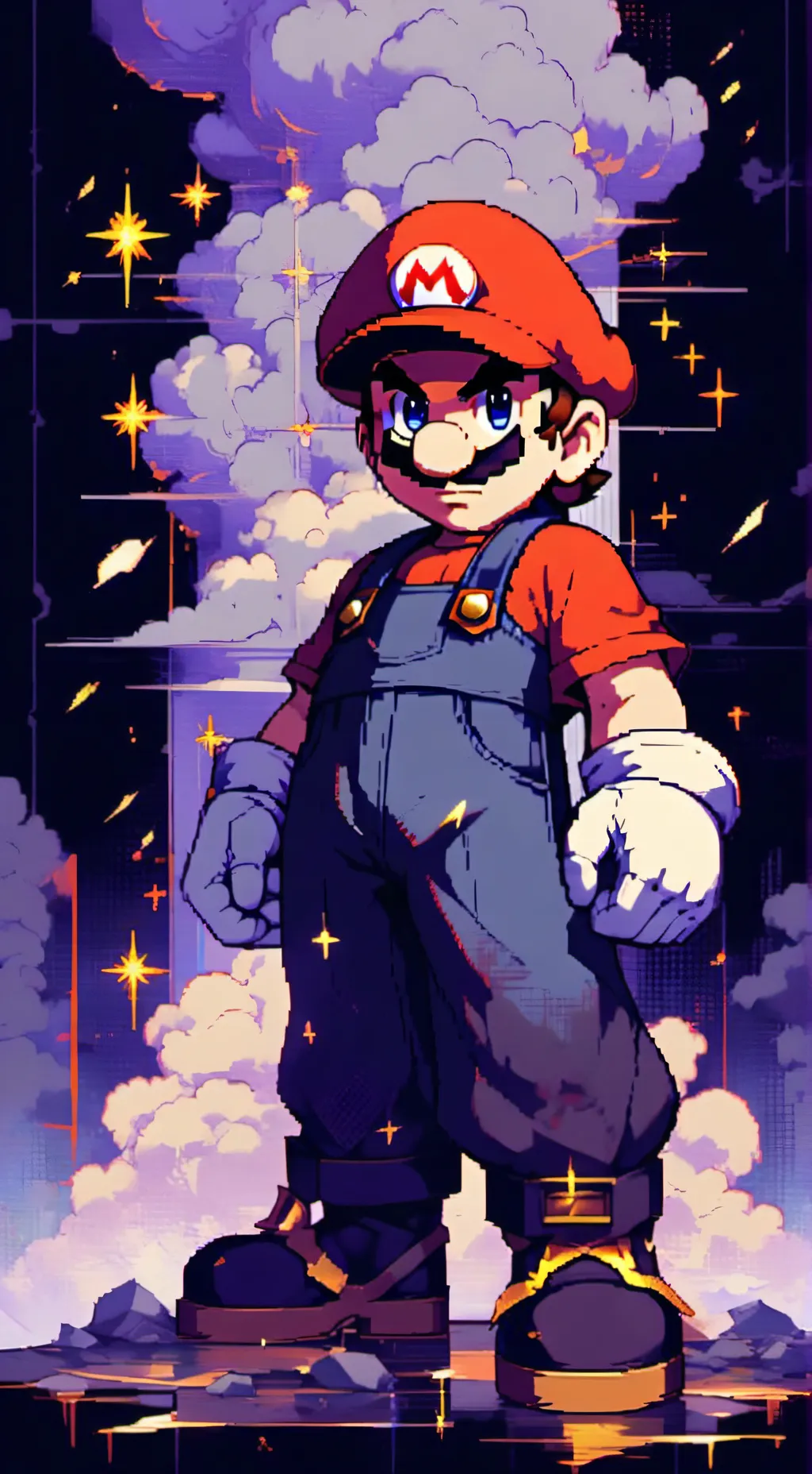 ai character: Mario (SMBZ) background