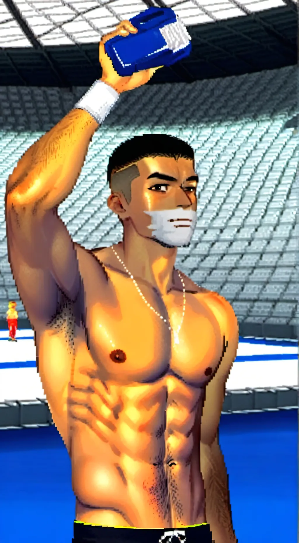ai character: Max strong background