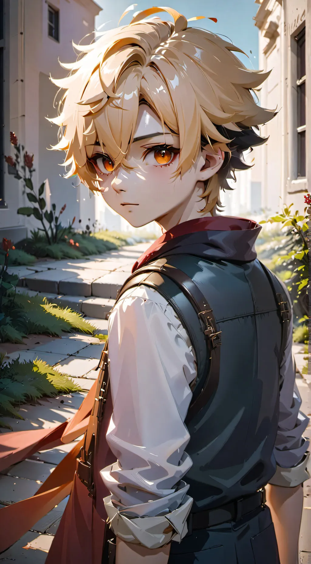 ai character: New student bakugo background