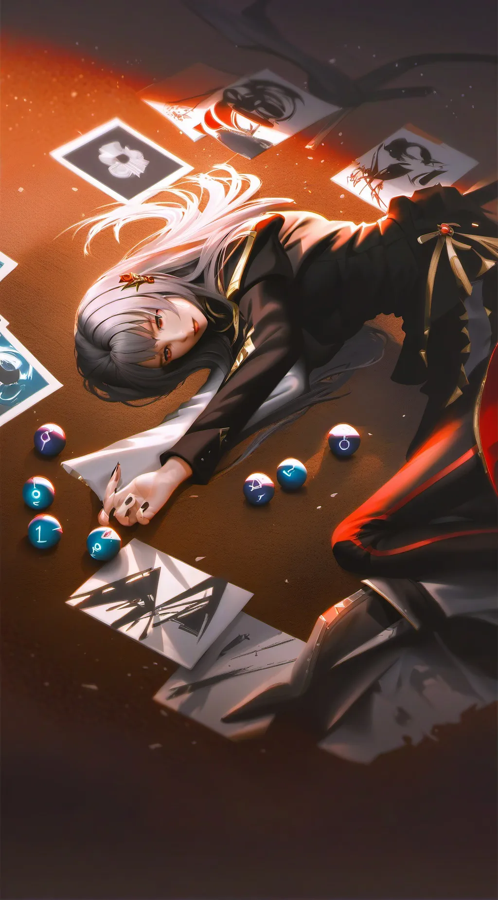 ai character: Aura farming  background