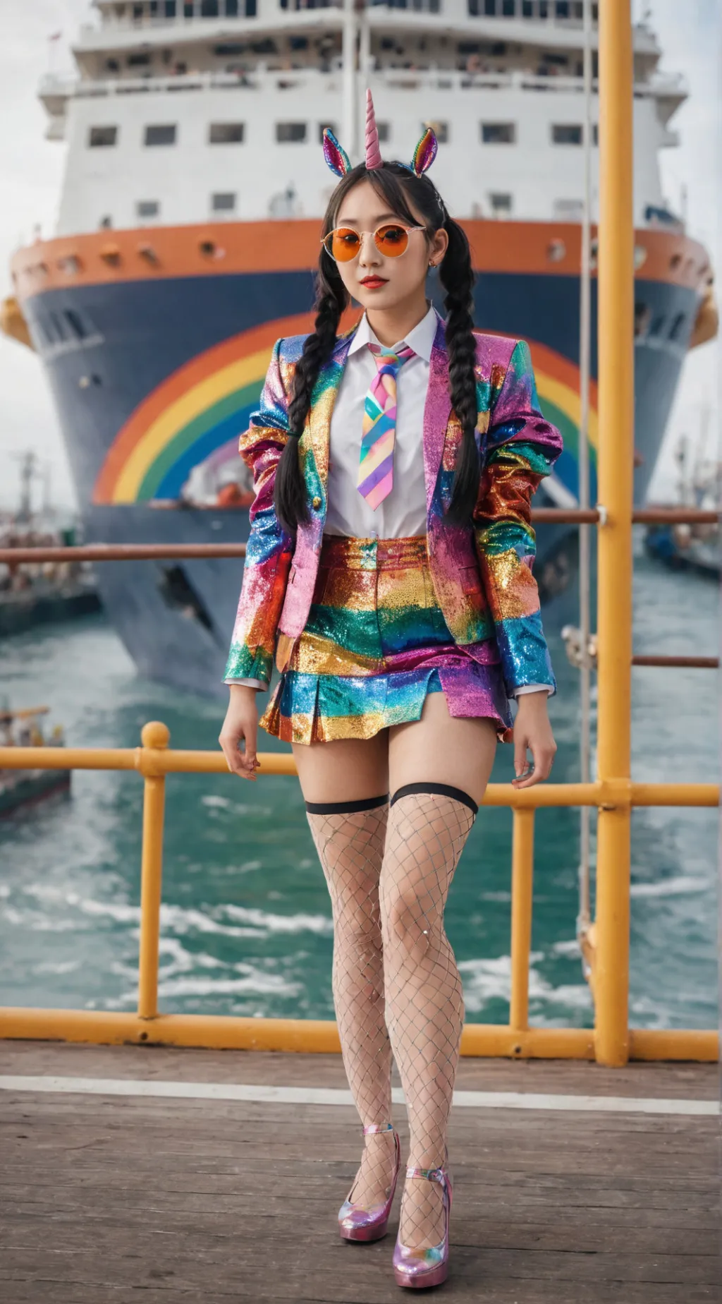 ai character: Captain Mia  background