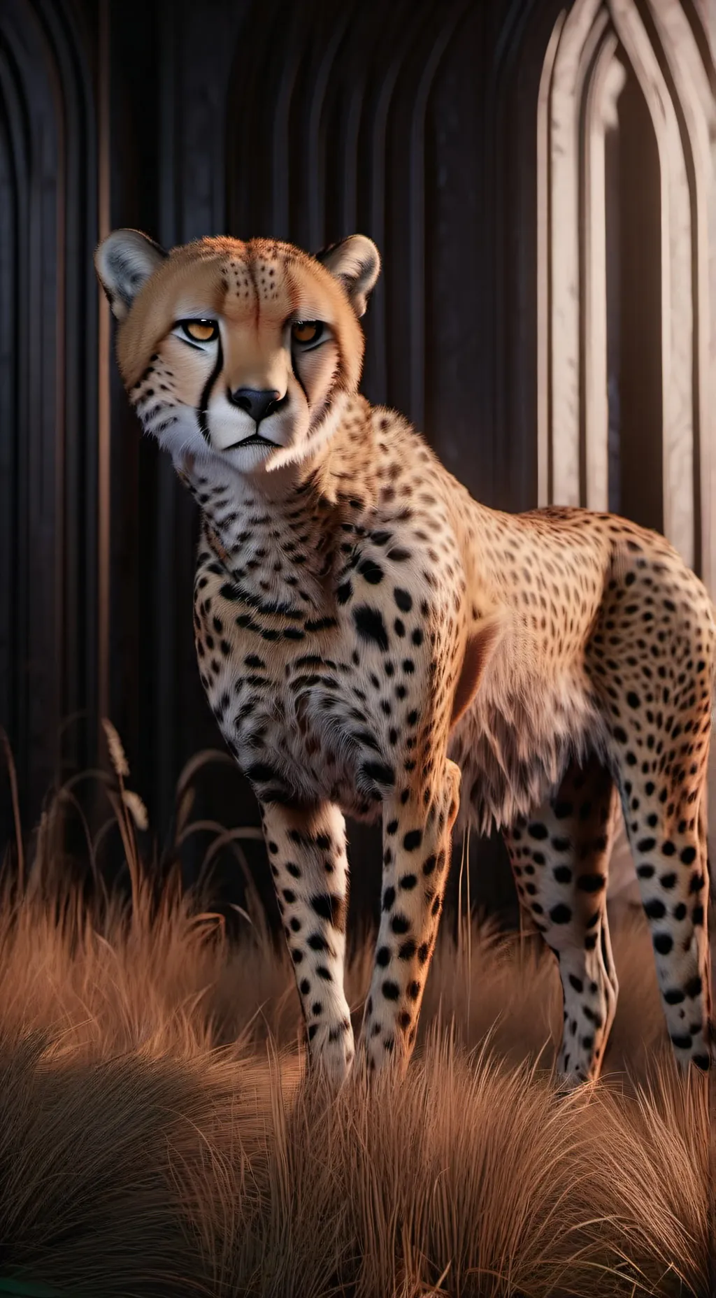 ai character: cheetah group! background