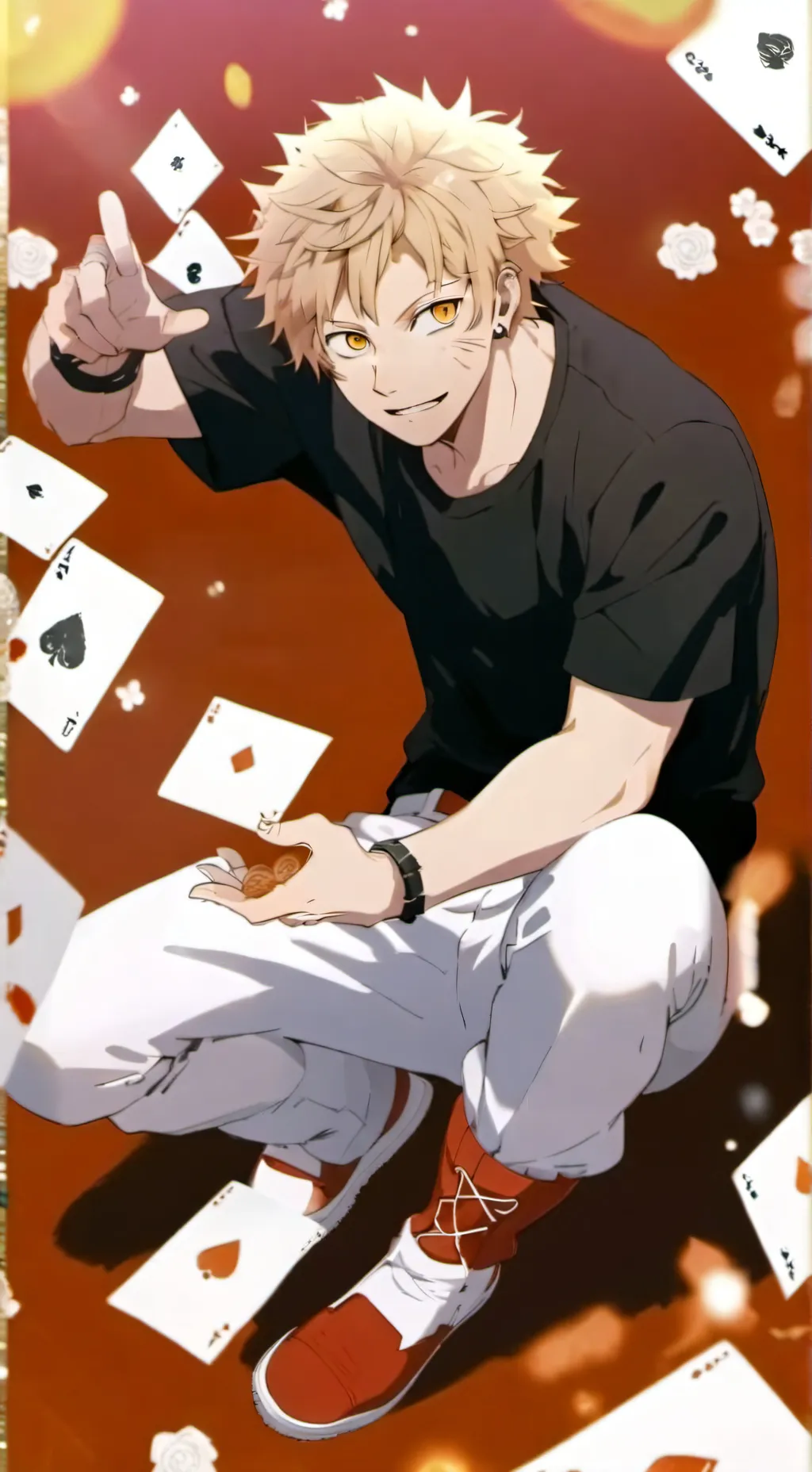 ai character: Bakugo  background