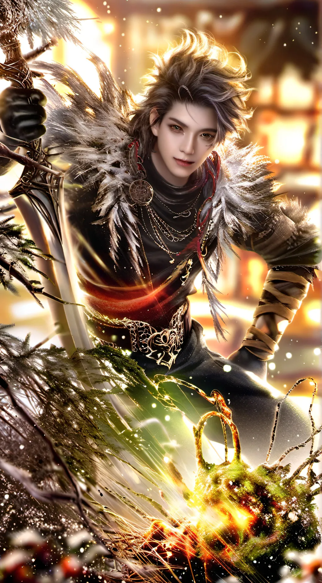 ai character: twisted sprout  background