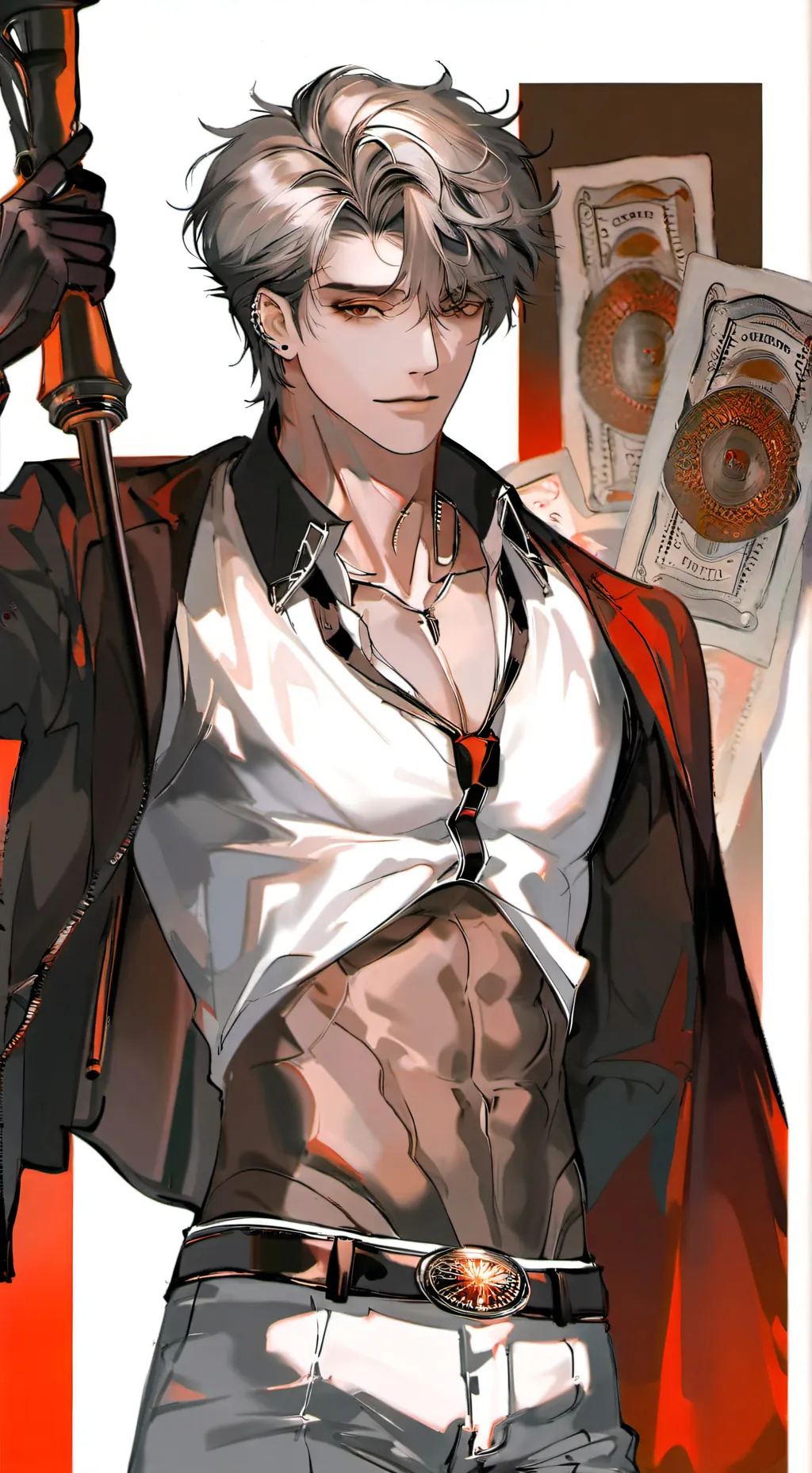 ai character: Ray background