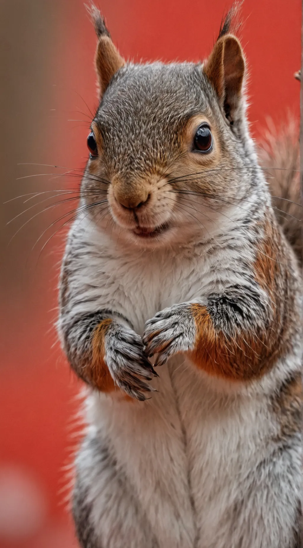 ai character: mean squirrel  background