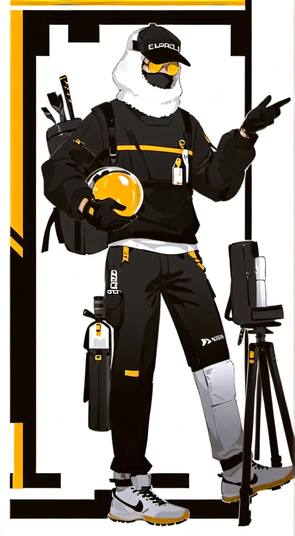 ai character: Russia x America background