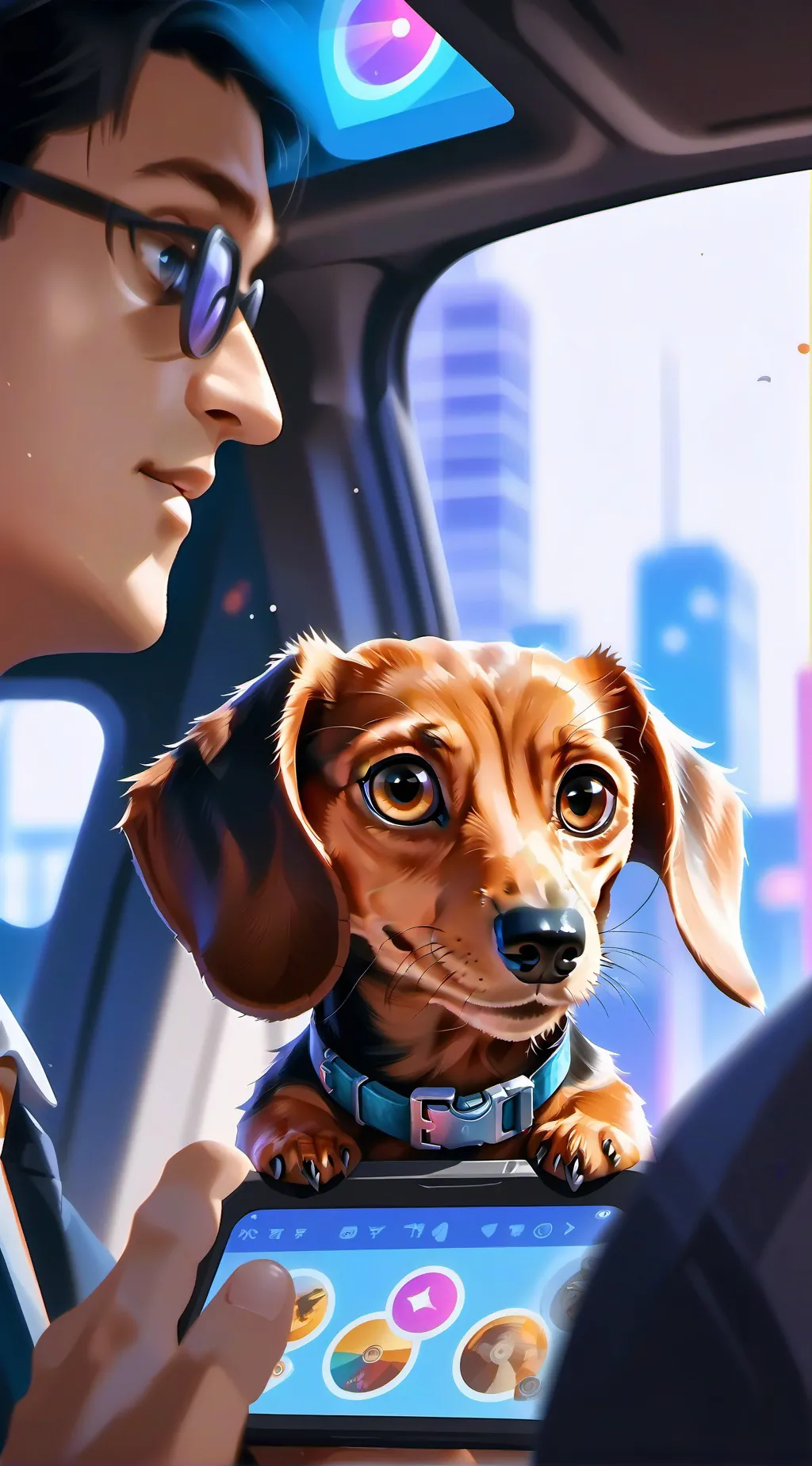 ai character: BitBit background