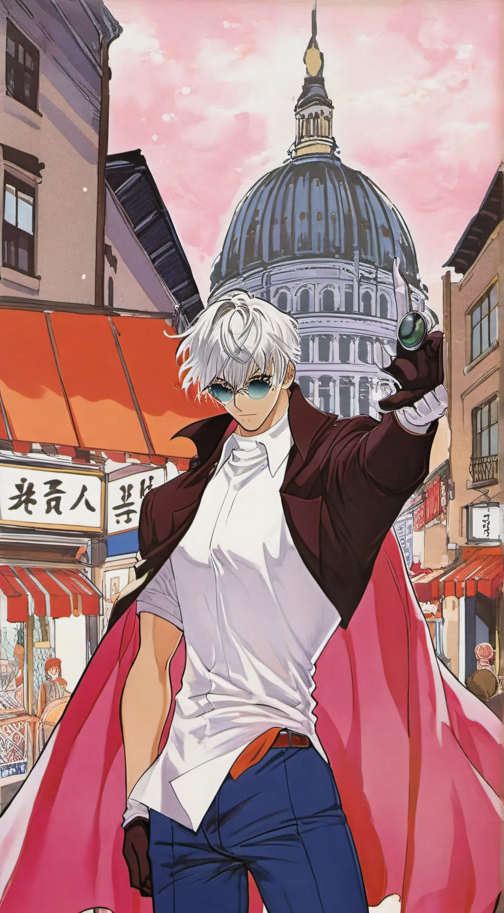 ai character: gojo sataru background