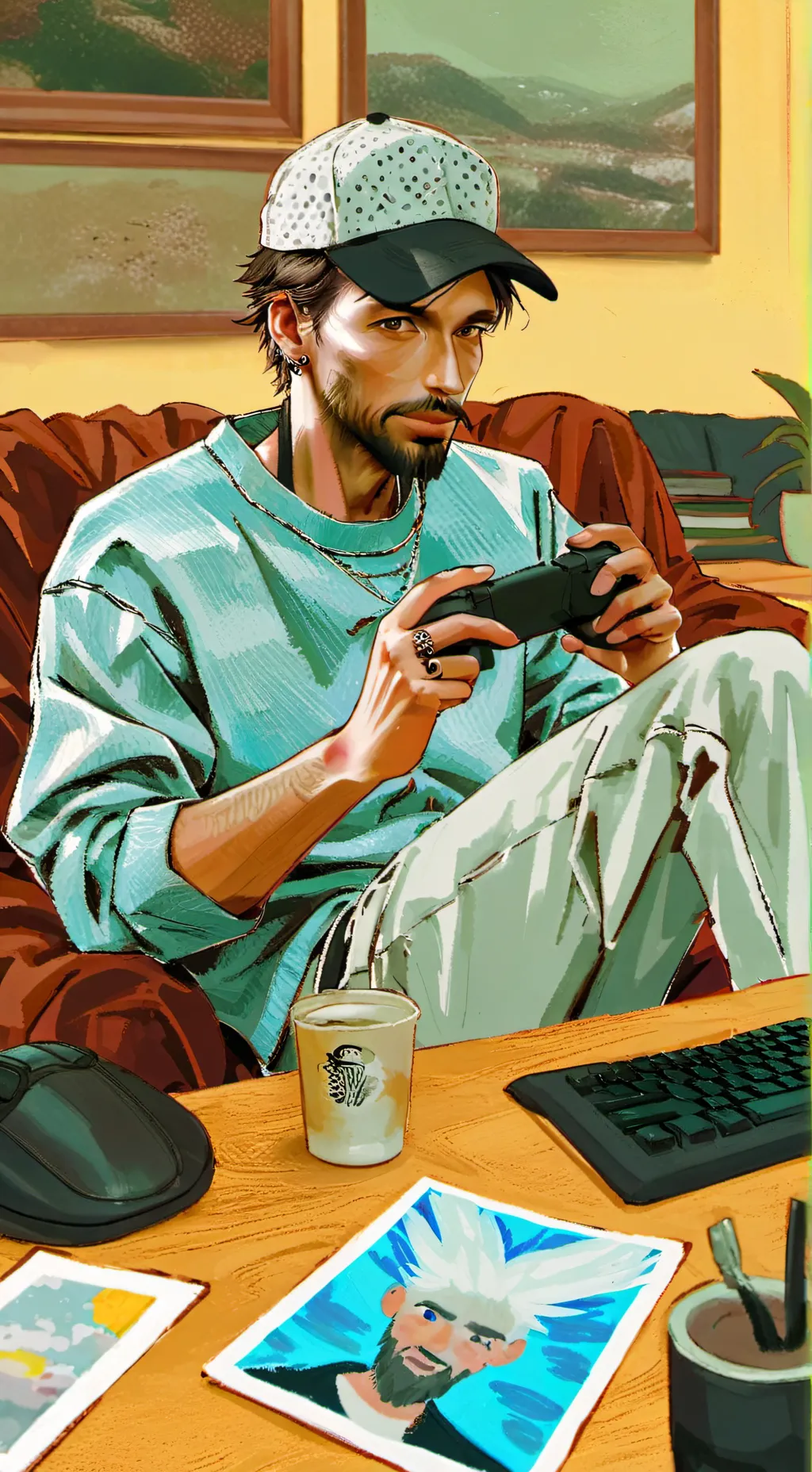 ai character: sham background