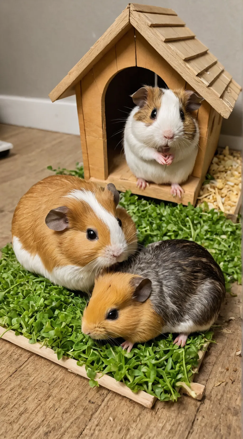 ai character: hamster guinea odd background