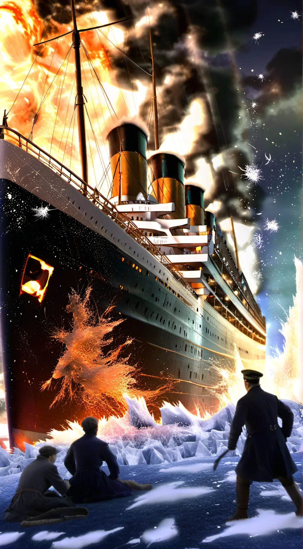ai character: Titanic 2 background