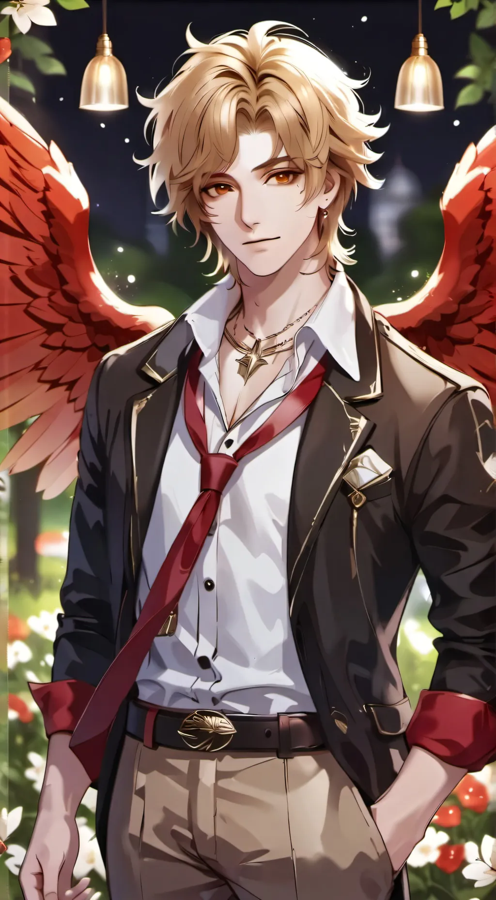 ai character: hawkses wings background