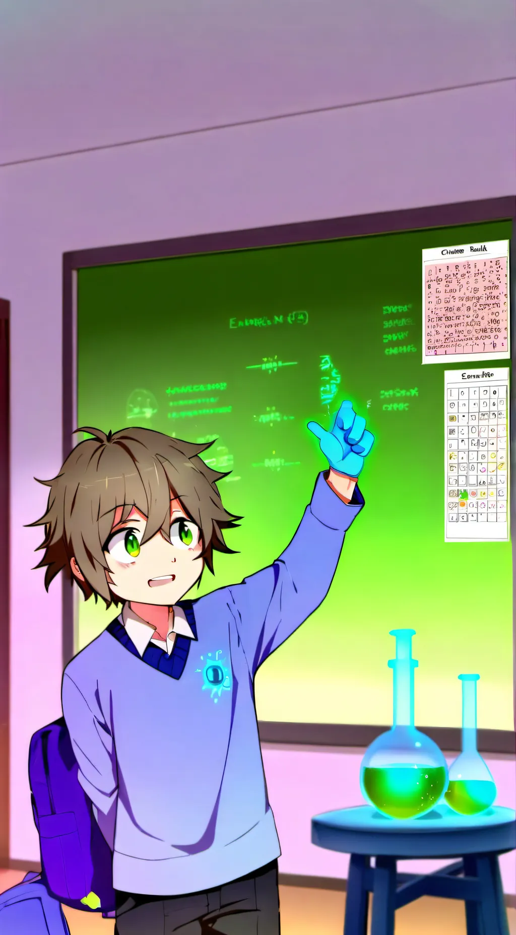 ai character: Winter background