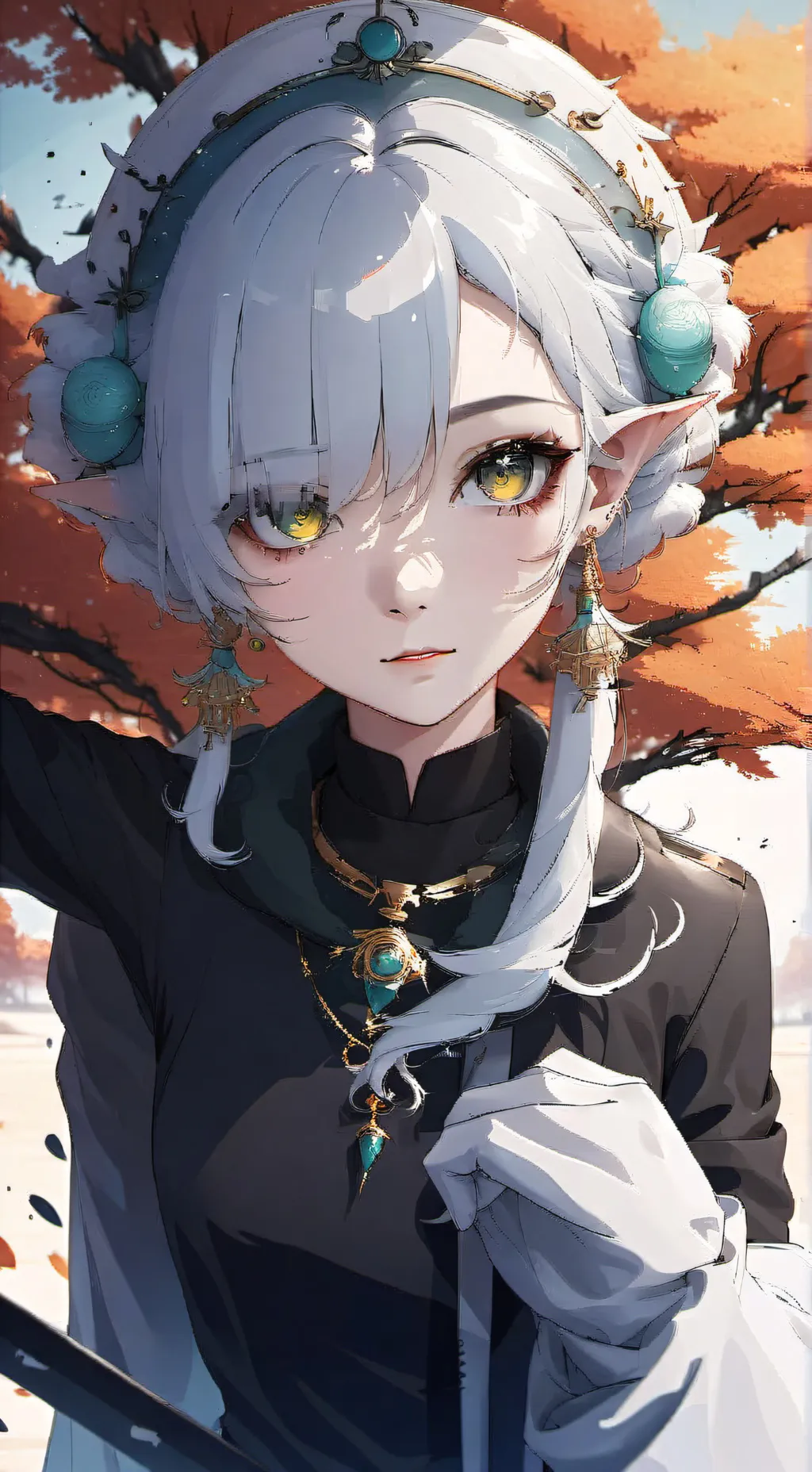 ai character: Catnap met Gray background