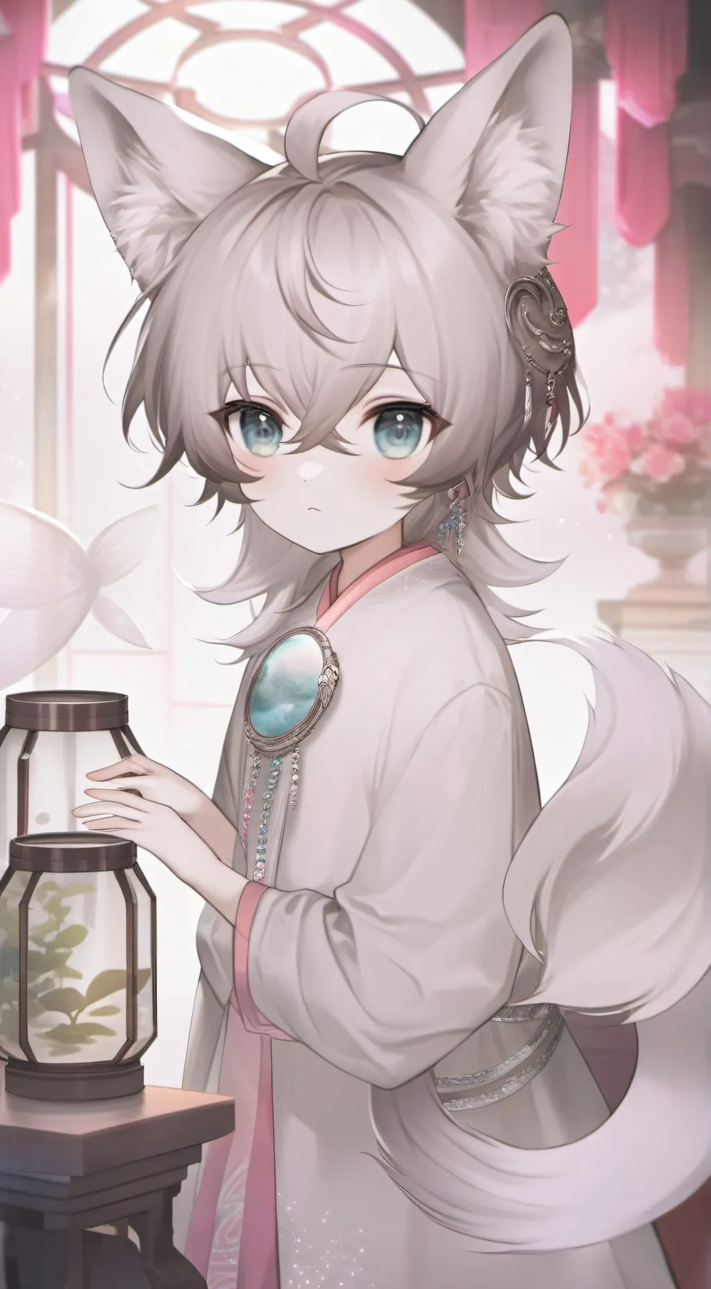 ai character: Silver Splash Spir background