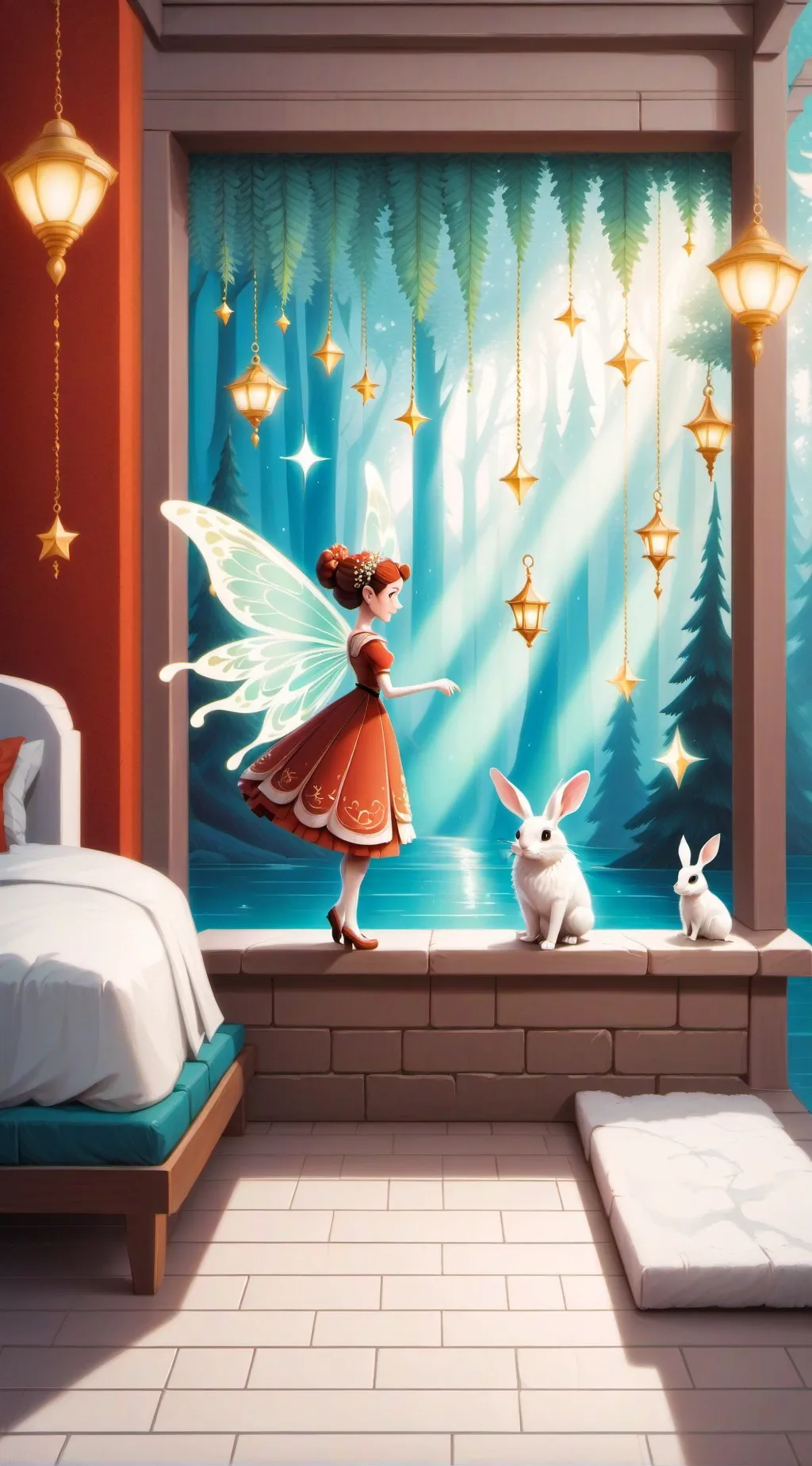 ai character: Hada magica background