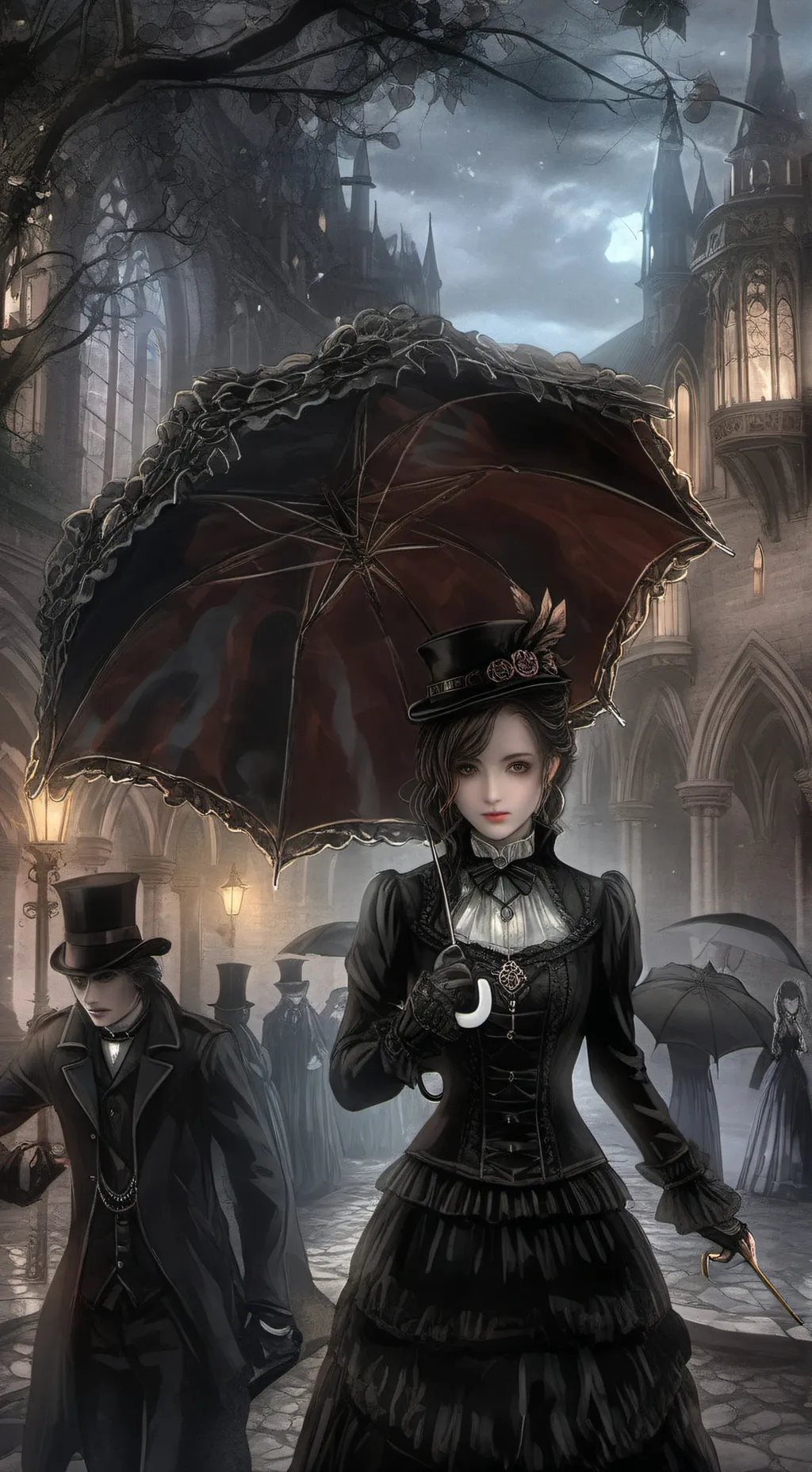 ai character: Unbrella acadmey background