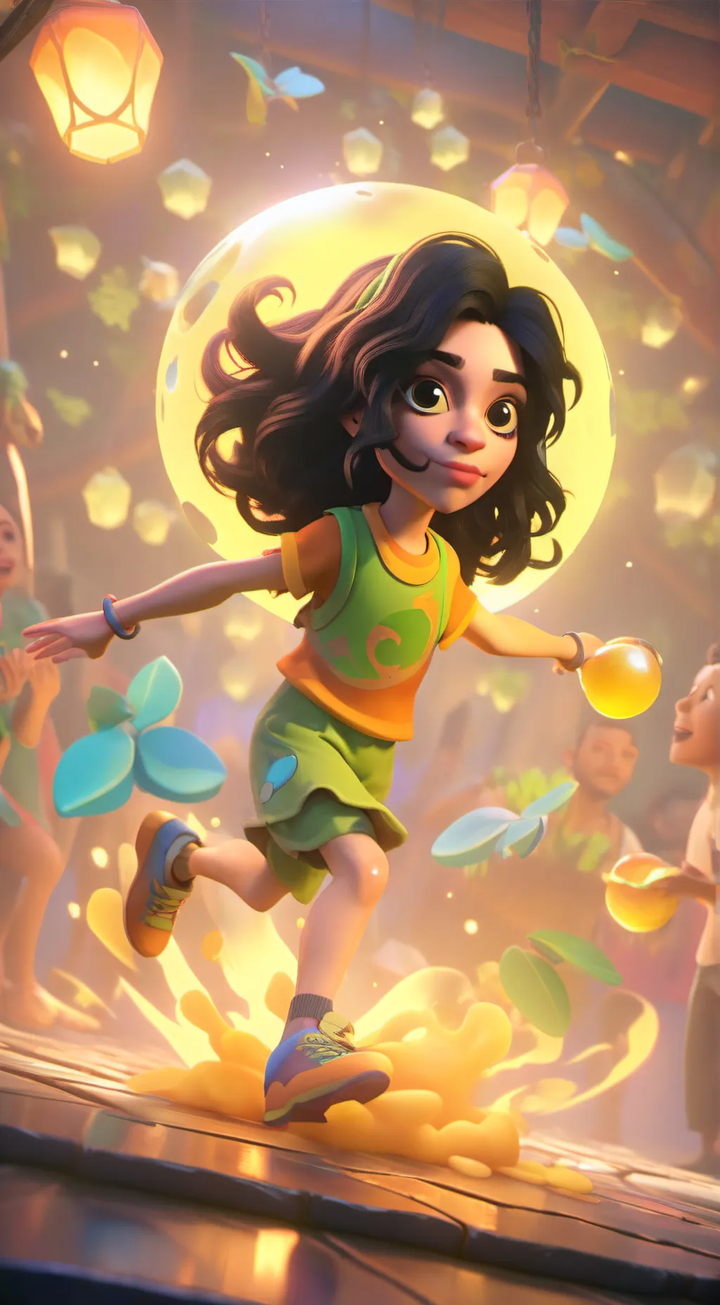 ai character: Michael Jackson  background