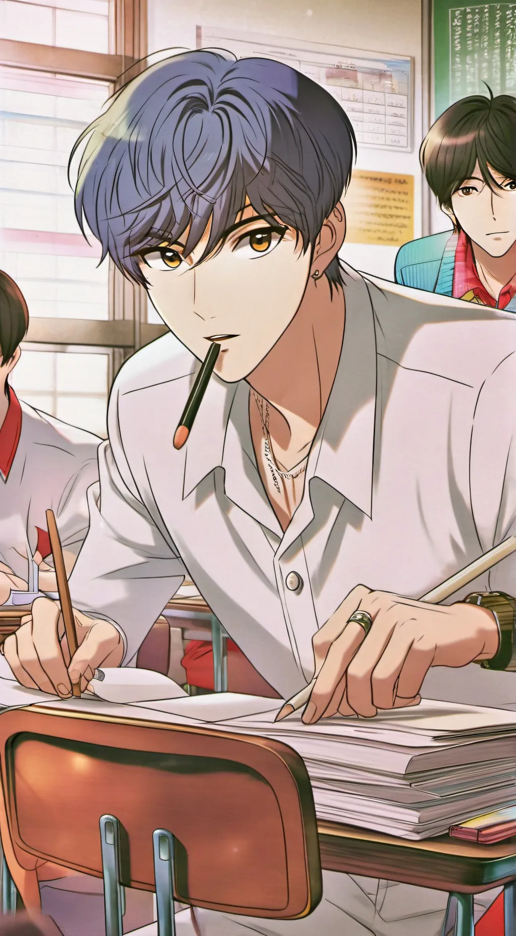 ai character: All boys class background