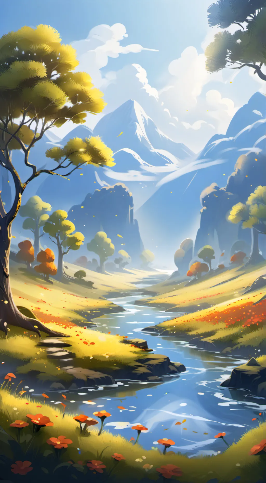 ai character: MHA Picnic  background