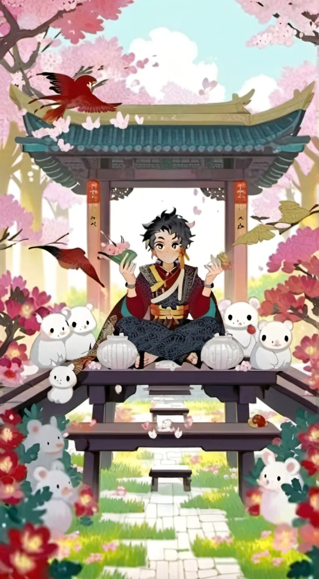 ai character:  end of giyushinu? background