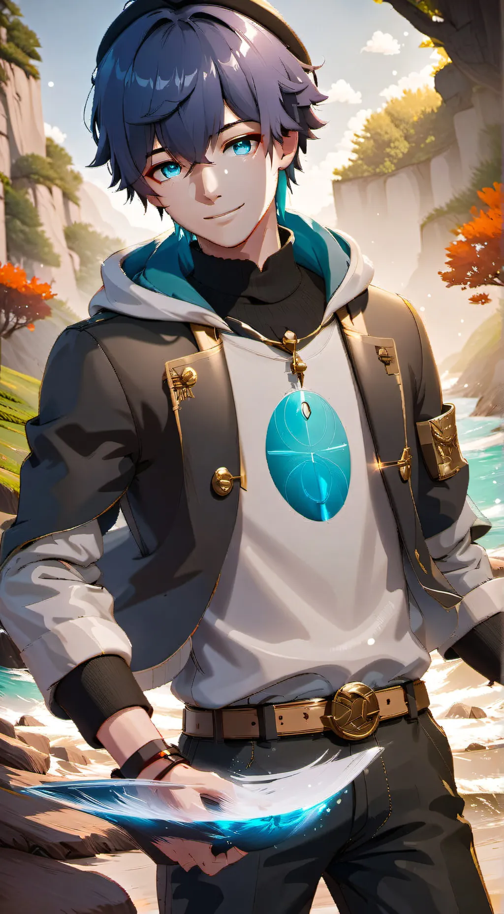 ai character: luca background