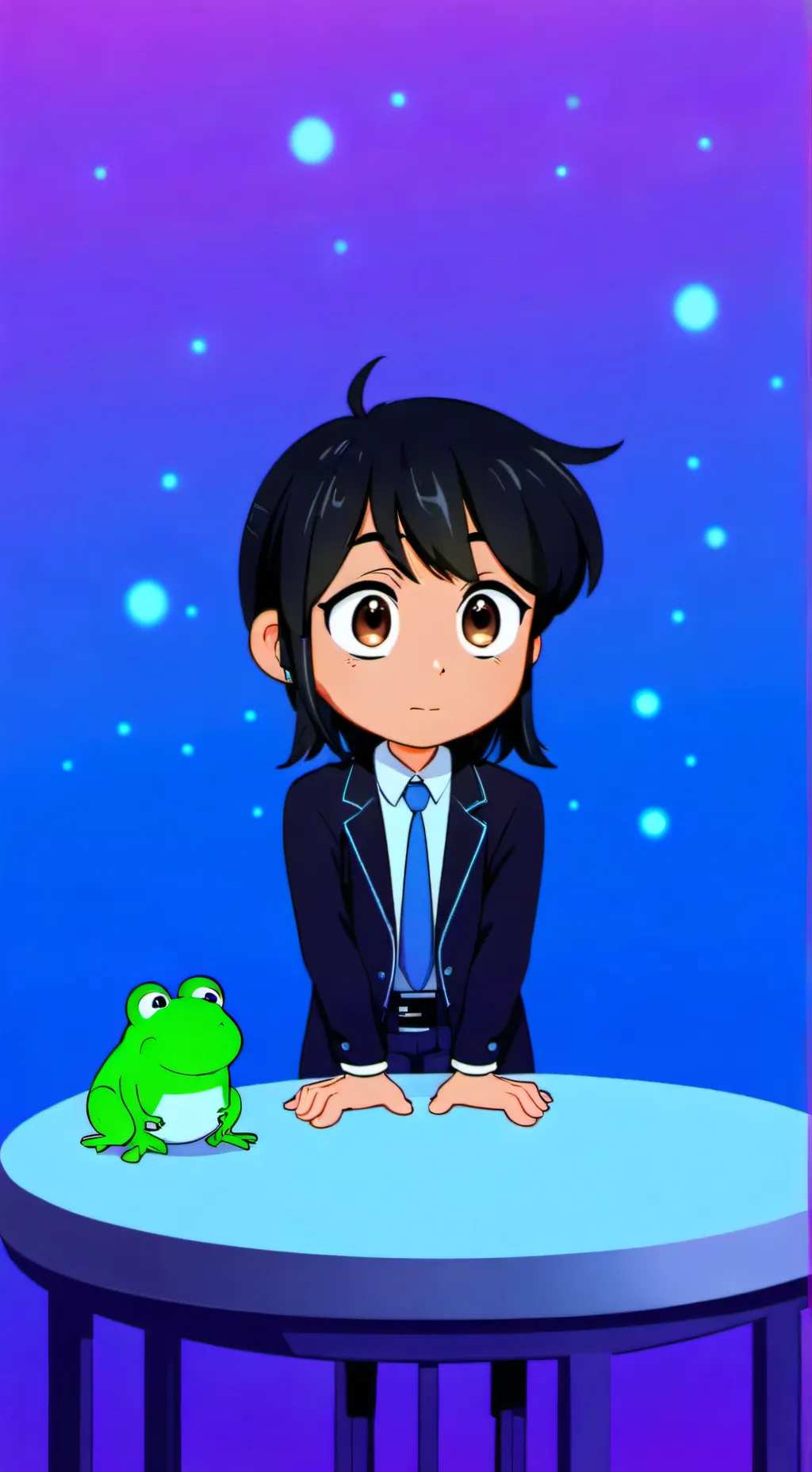 ai character: Water Mild background