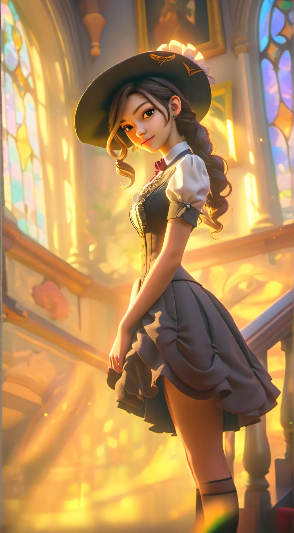 ai character: Wenclair (☀️x🌑) background