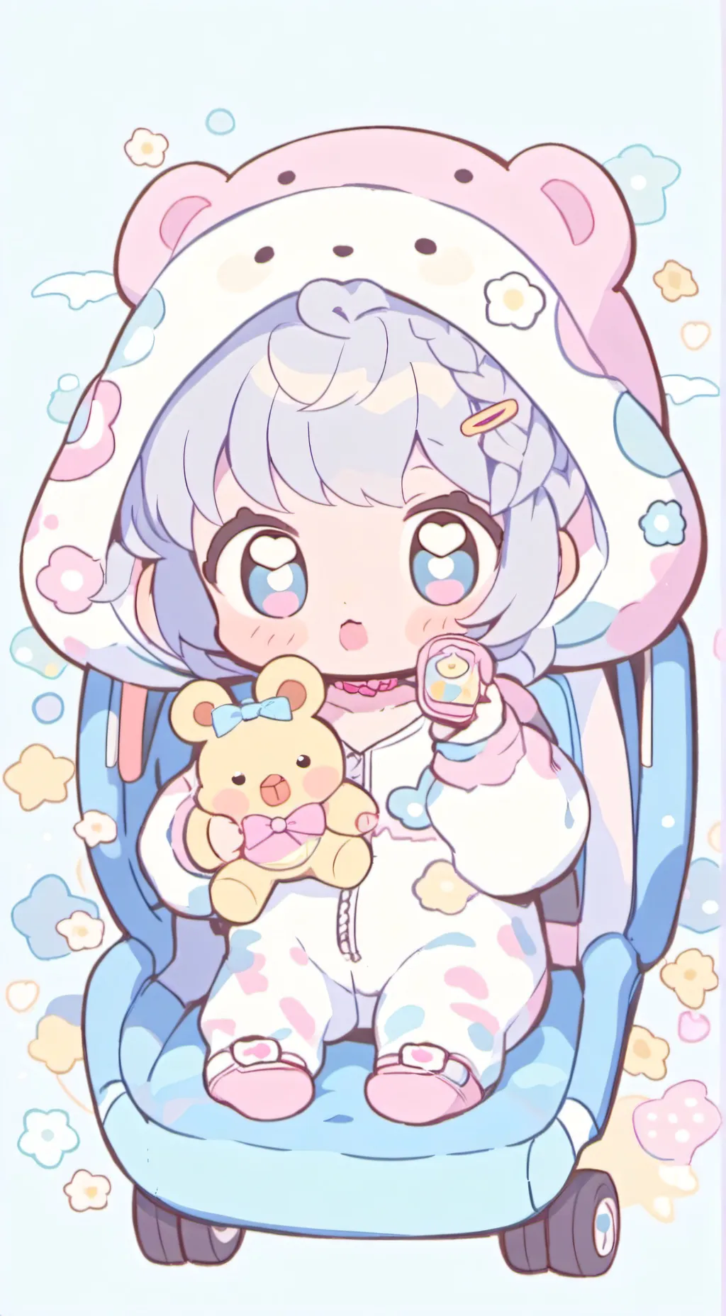 ai character: you are the baby:) background