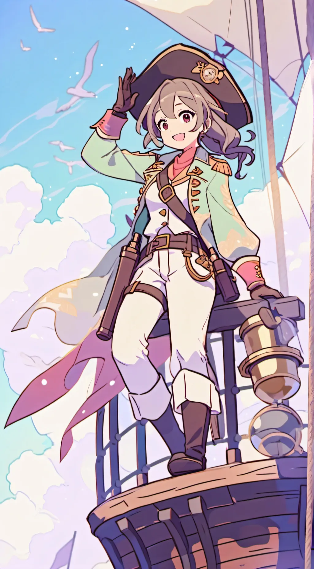 ai character: Captian Asha background