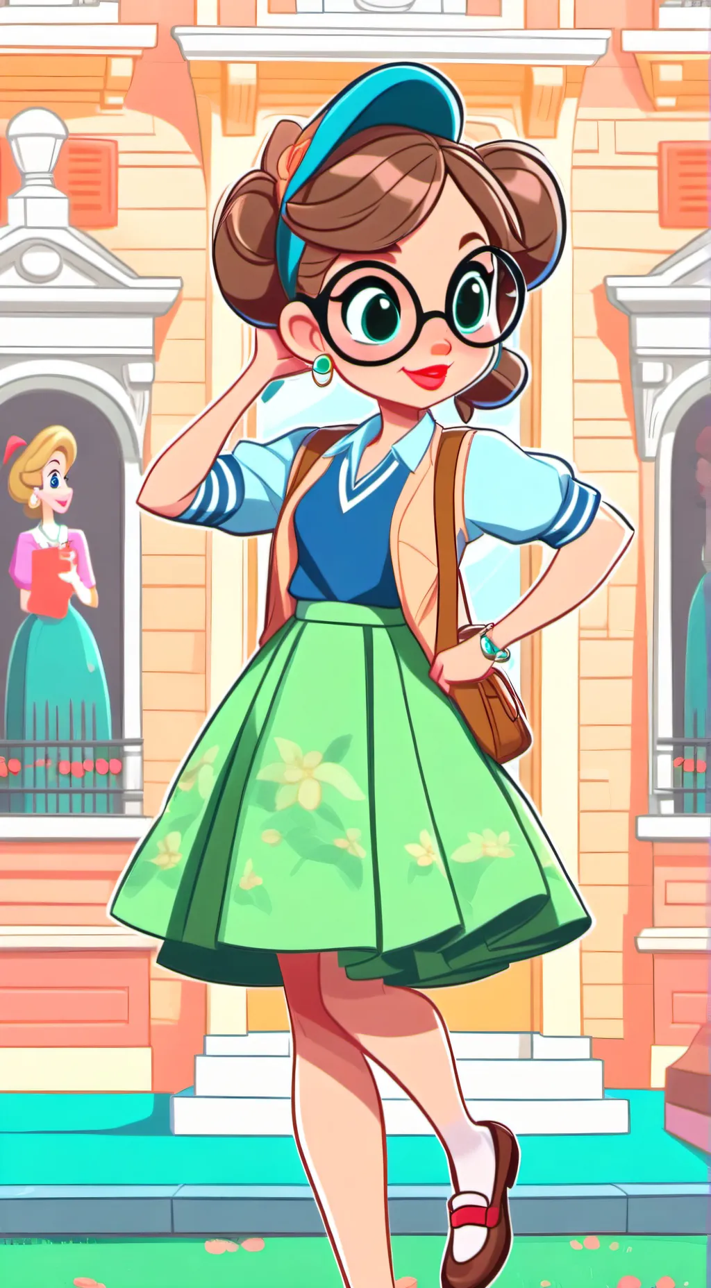 ai character: Clarie x Dti 💞💞💞, background