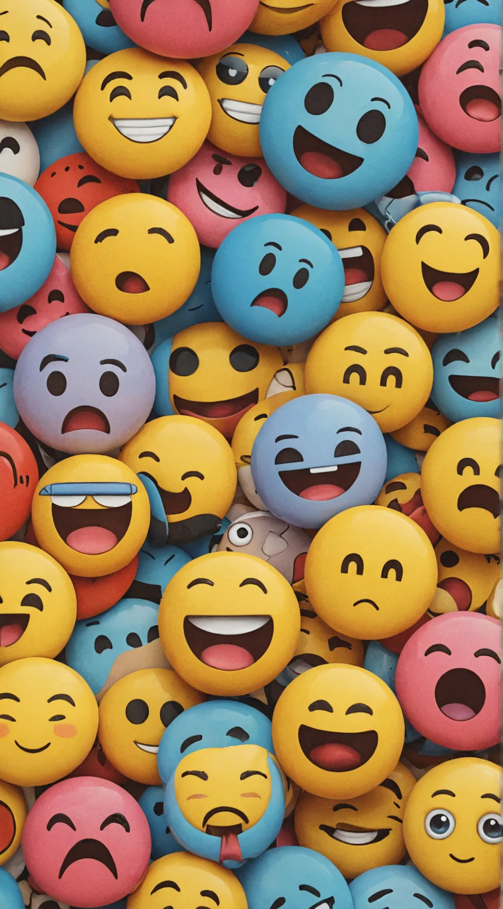 ai character: Emojis 🙂🙃 background