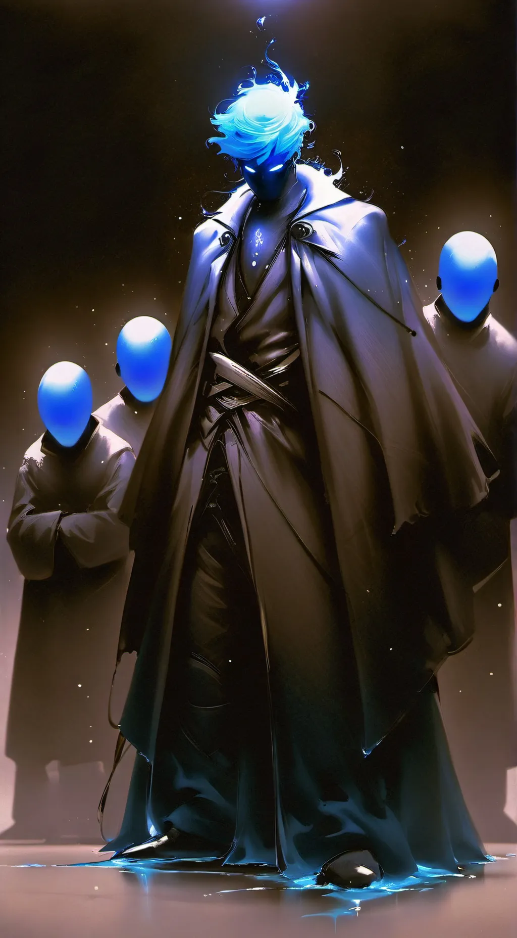ai character: CRK BlUe IfEcTiOn background