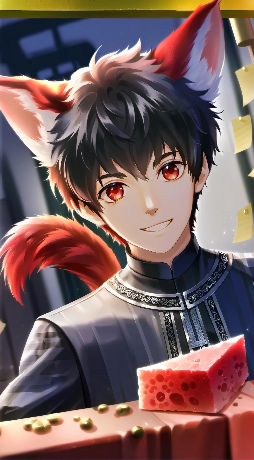 Talkie AI - Chat with Red Eyes Furry