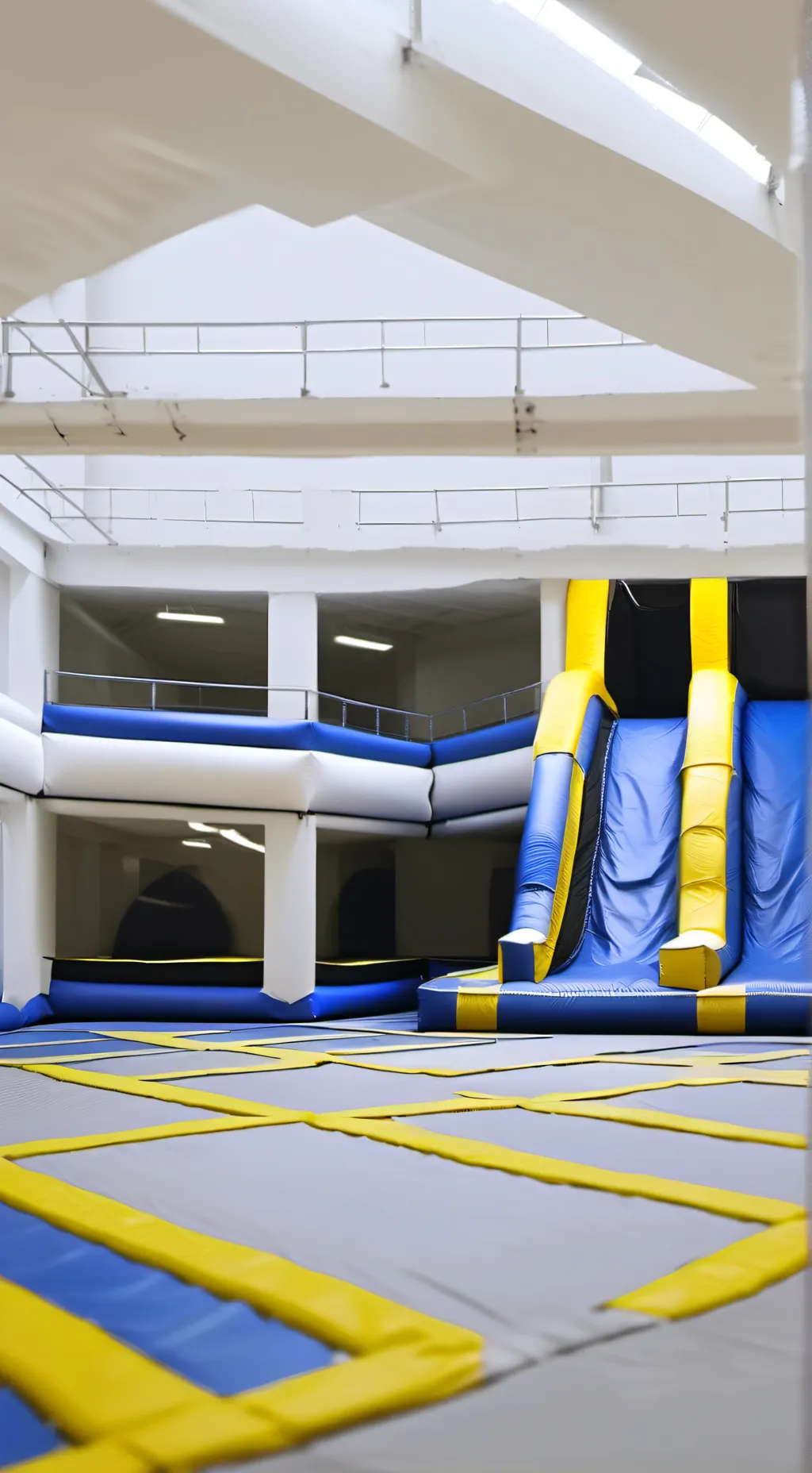 ai character: Trampoline park background