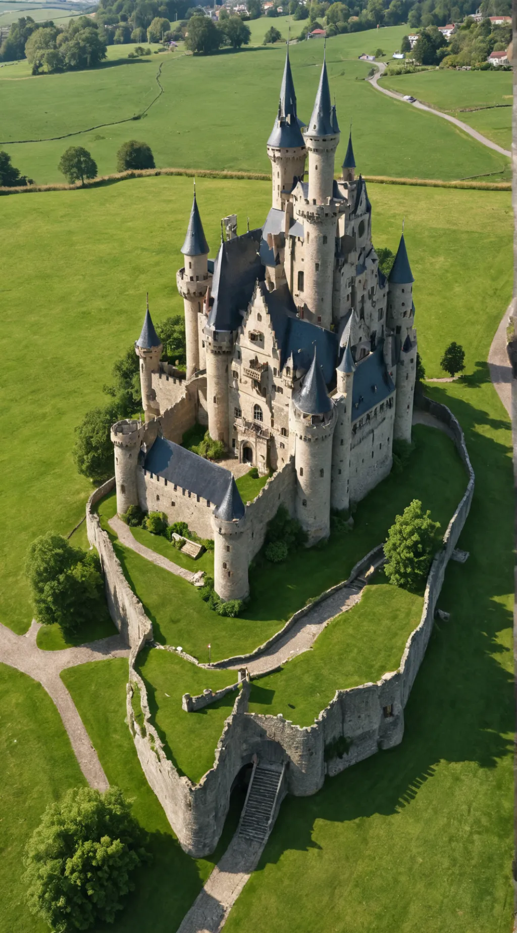 ai character: castle background