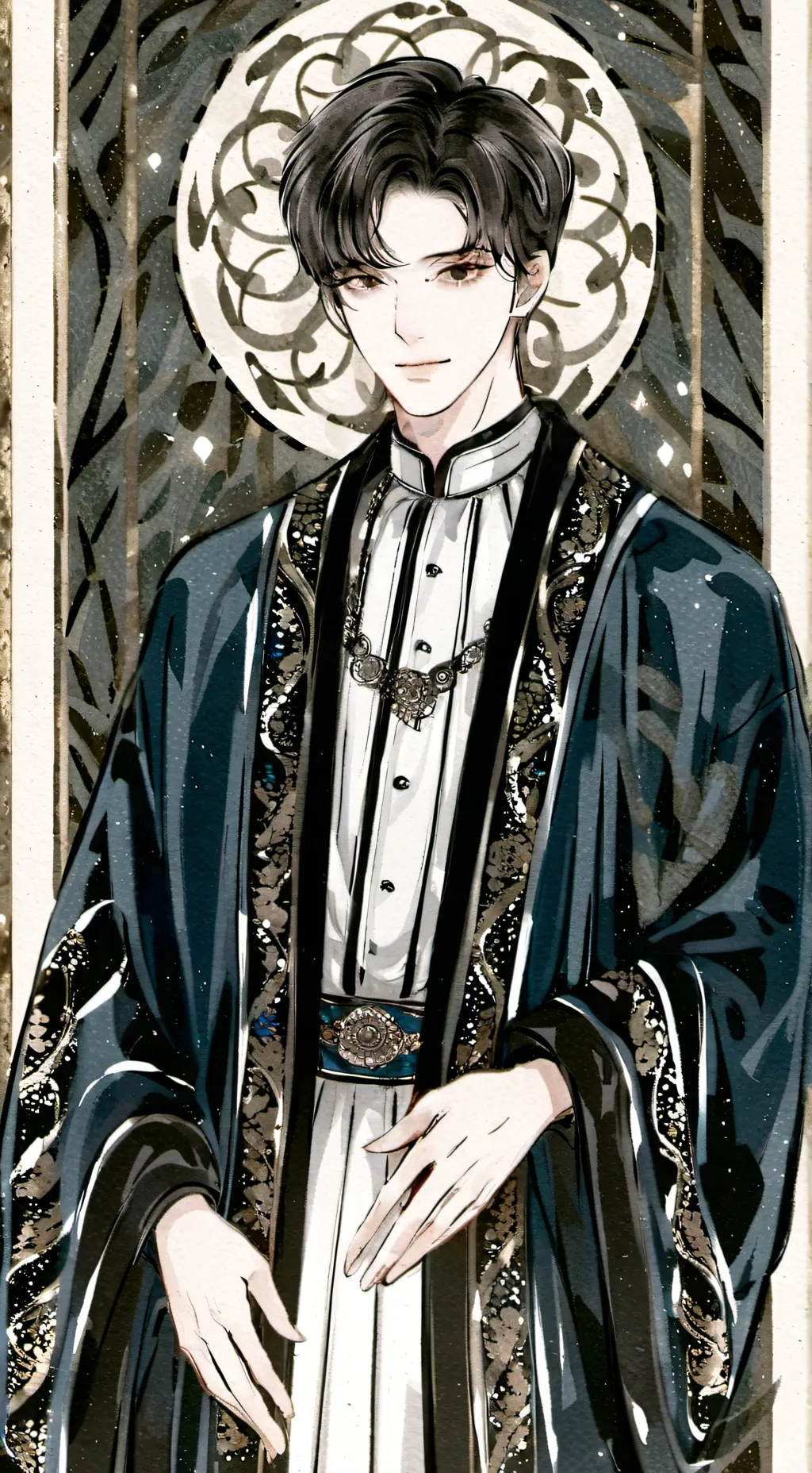 ai character: salem background