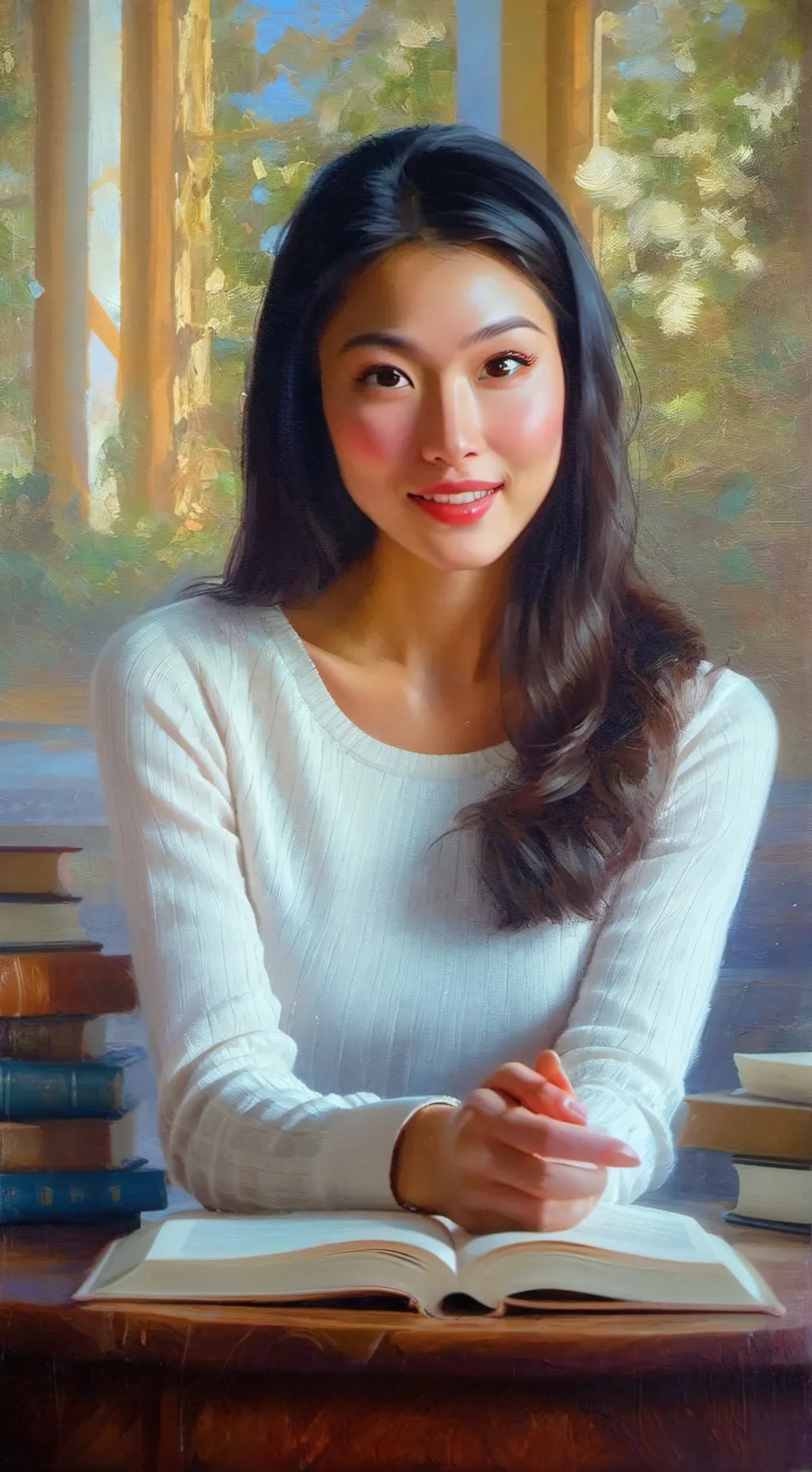 ai character: Georgina  background