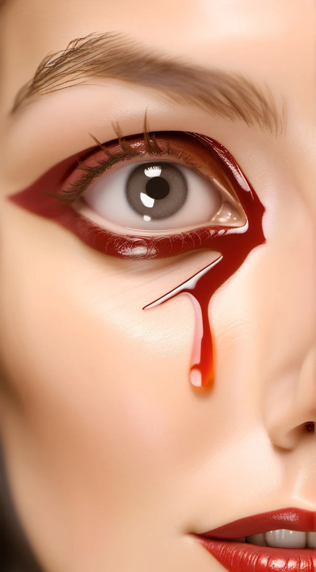 ai character: 💉Eye 💉infection 💉 background
