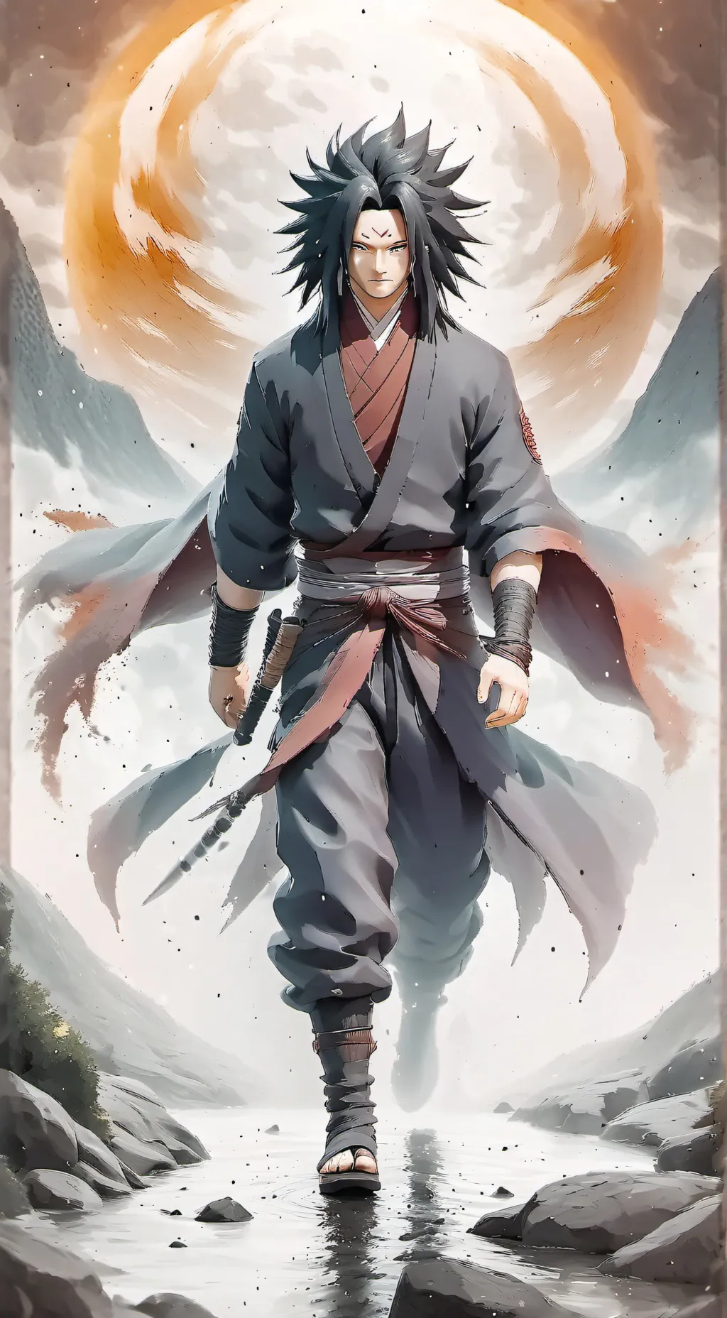 ai character: Mdara uchiha  background