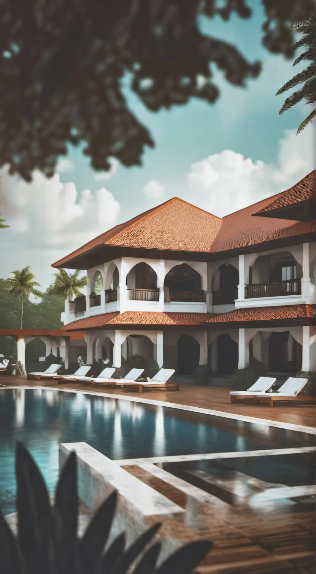 ai character: Grand country inn background