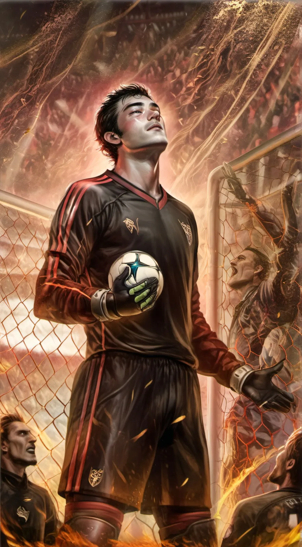 ai character: Iker Casillas  background