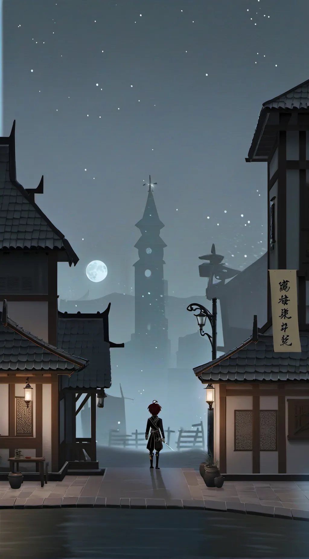 ai character: computer Man background