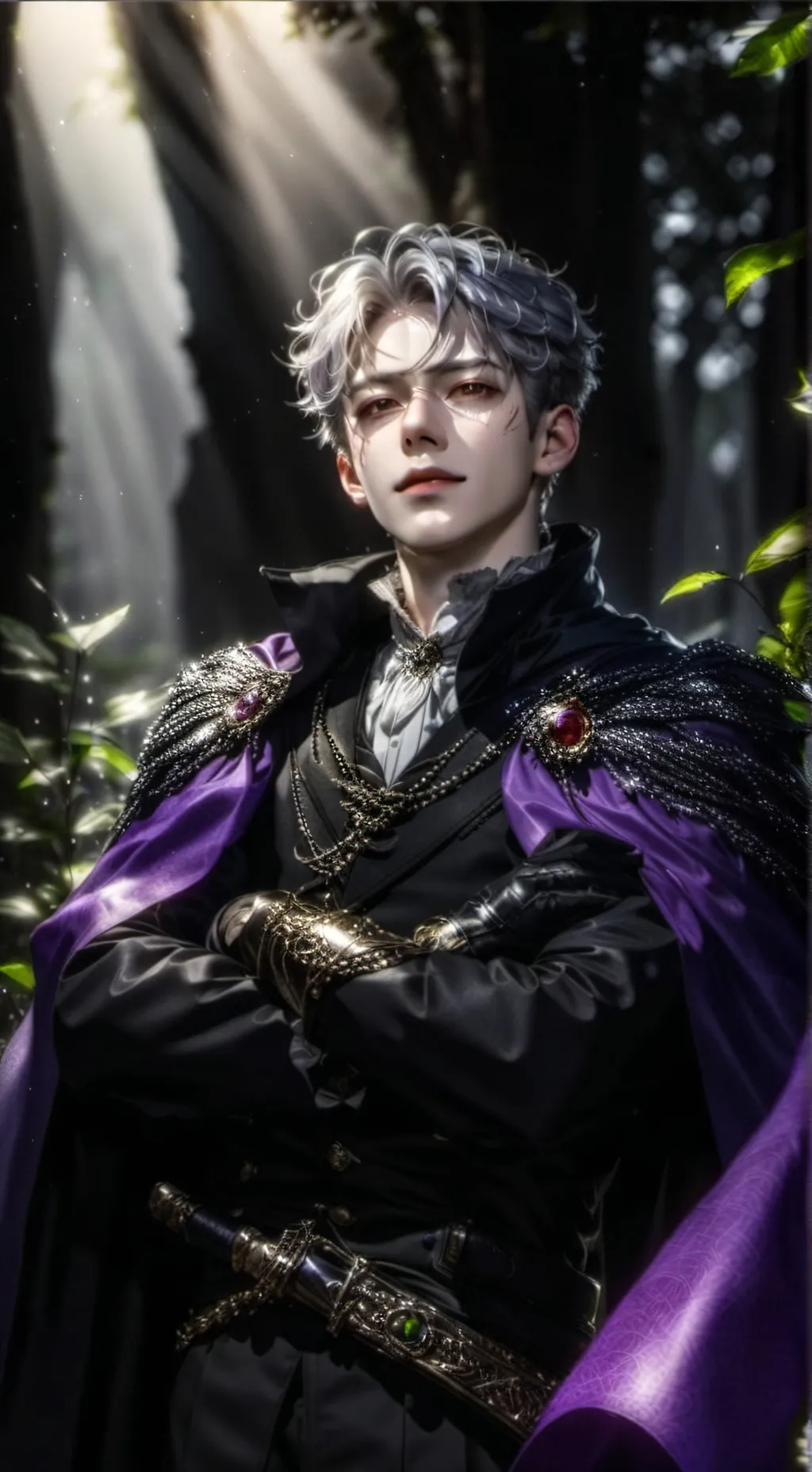 ai character: King Adam background